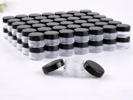 Dose, 10ml, transparent, Deckel schwarz-weiss, Pack à 50 Stk.